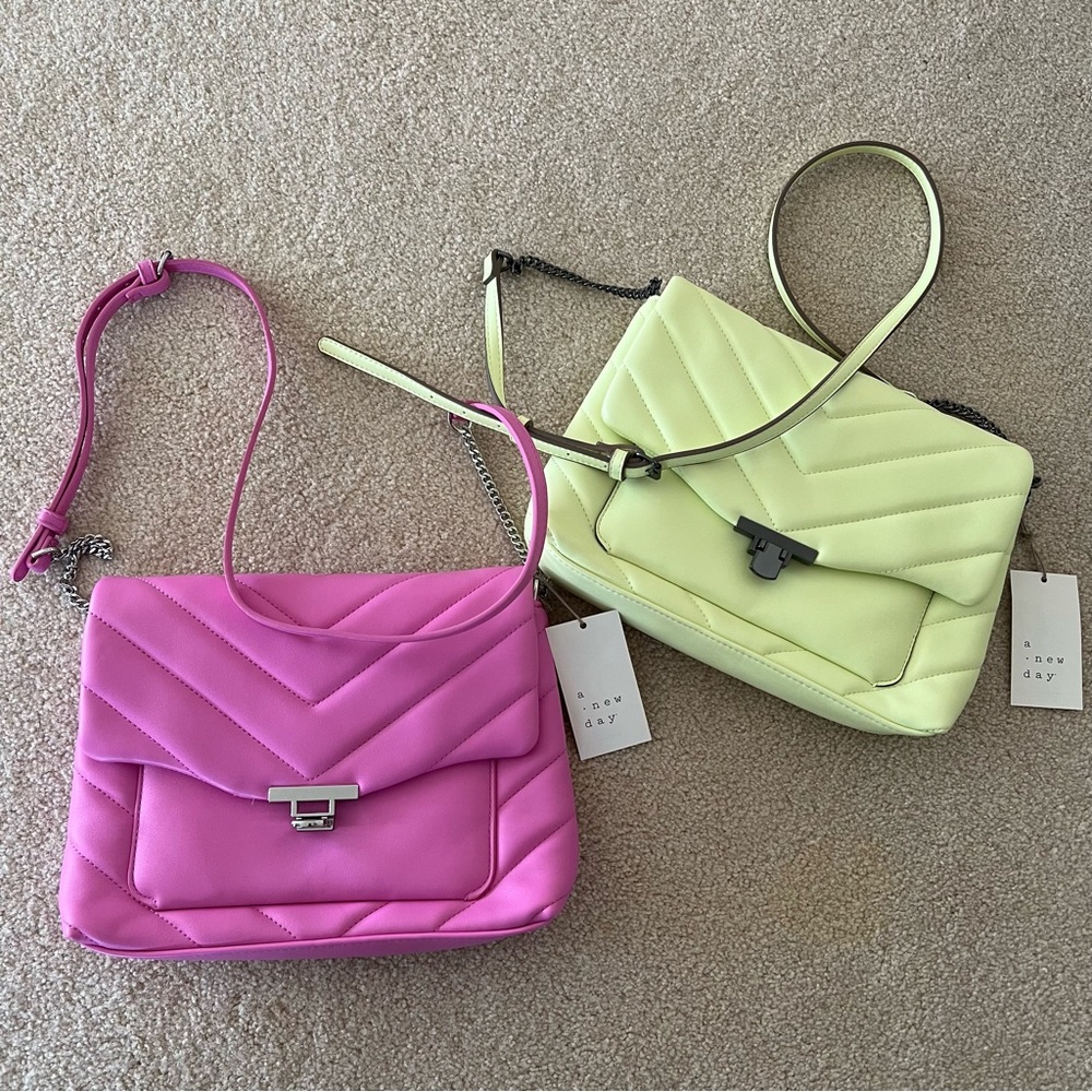 Quilted Boxy Crossbody Bag bundle
